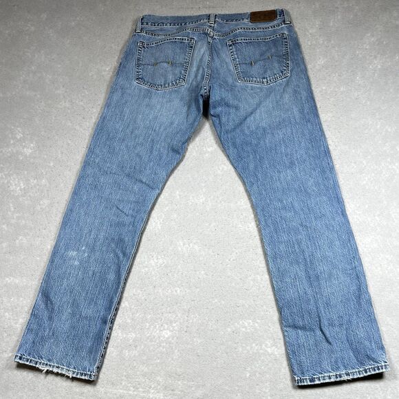 Polo Ralph Lauren Jeans Mens 34x29 Blue Denim Slim Straight Classic RL Red Logo - Picture 7 of 14